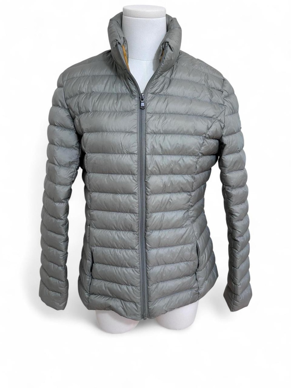 Jott Women's Duck Down Feather Light Gray Packable Quilted Jacket - Women's